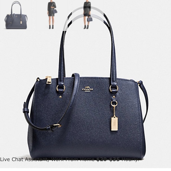 Coach STANTON CARRYALL 29 (COACH F37147) NAVY NWT New With Tags - Picture 2 of 9